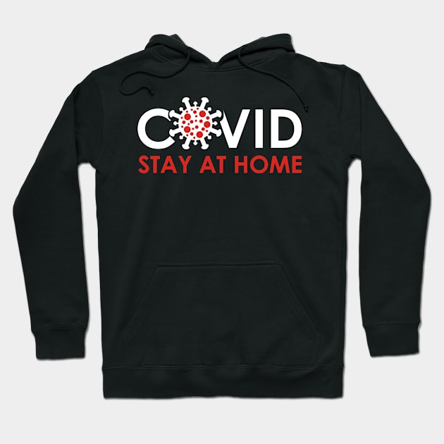 Covid Stay At Home Hoodie by Red Line